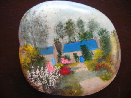 galet peint